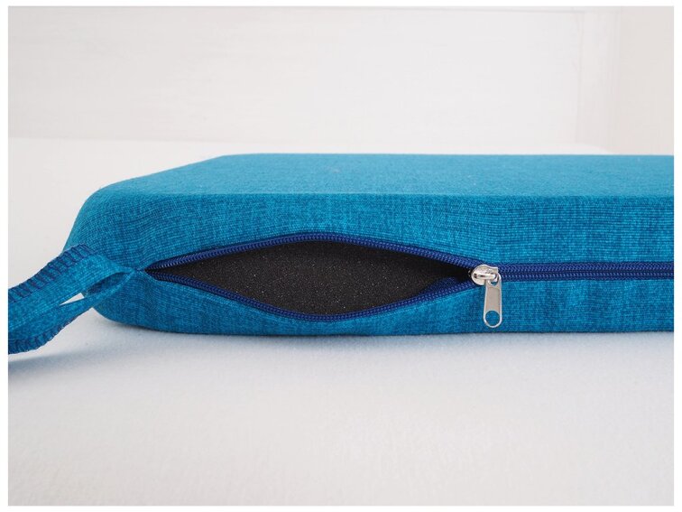 Sedák 40 x 40 cm se šňůrkami - Tyrkysový