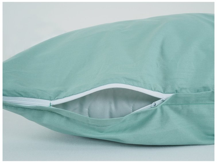 Povlečení BAVLNA Jednobarevné uzavírání ZIP - Olivová