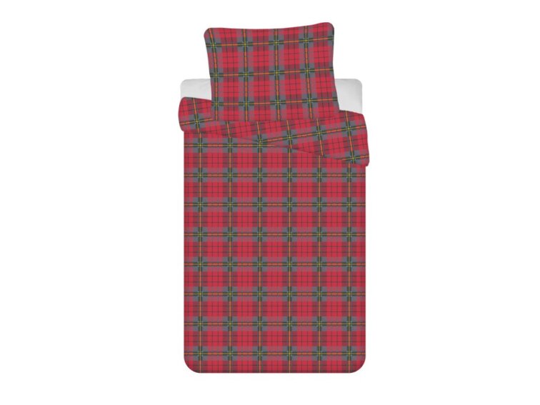 Povlečení BAVLNA 140x200+70x90 - Vánoční čtverce