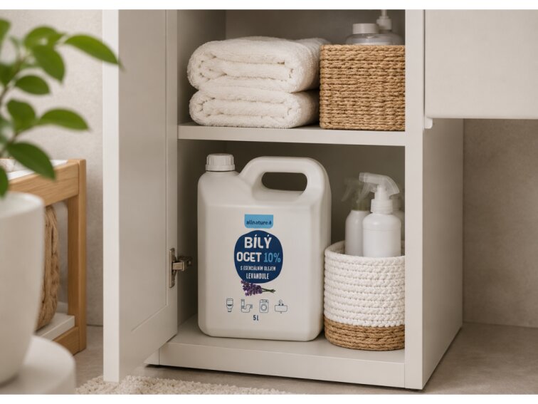 Allnature Bílý ocet 10% s vůní levandule - náhradní náplň