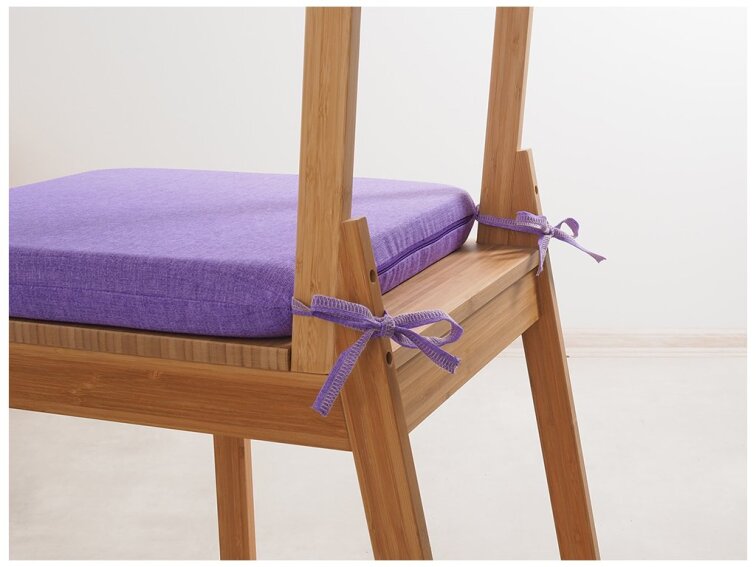 Sedák 40 x 40 cm se šňůrkami - Fialový
