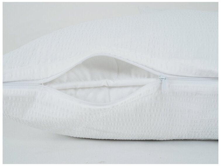 Povlečení jednobarevný KREP ZIP 140x200+70x90 - bílá