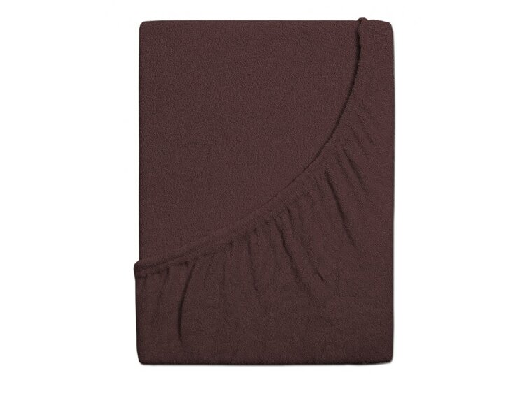 Prostěradlo Froté PERFECT - Tmavá hnědá