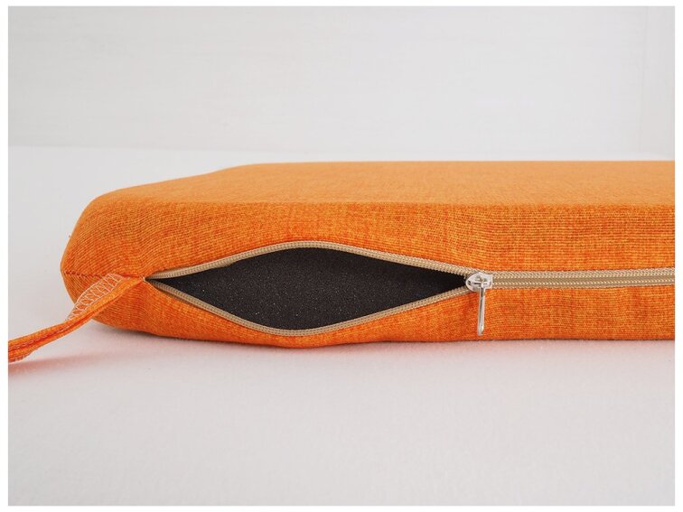 Sedák 40 x 40 cm se šňůrkami - Oranžový