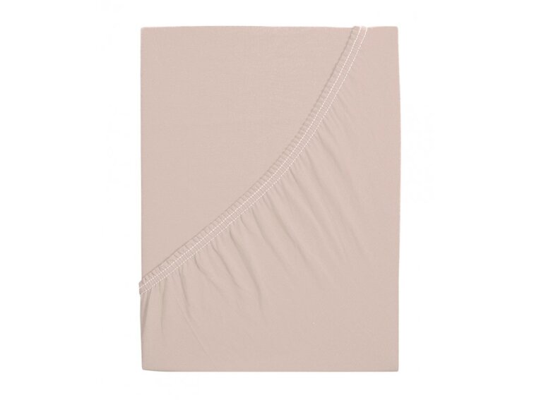 Jersey prostěradlo s elastanem Lycra - Kávová