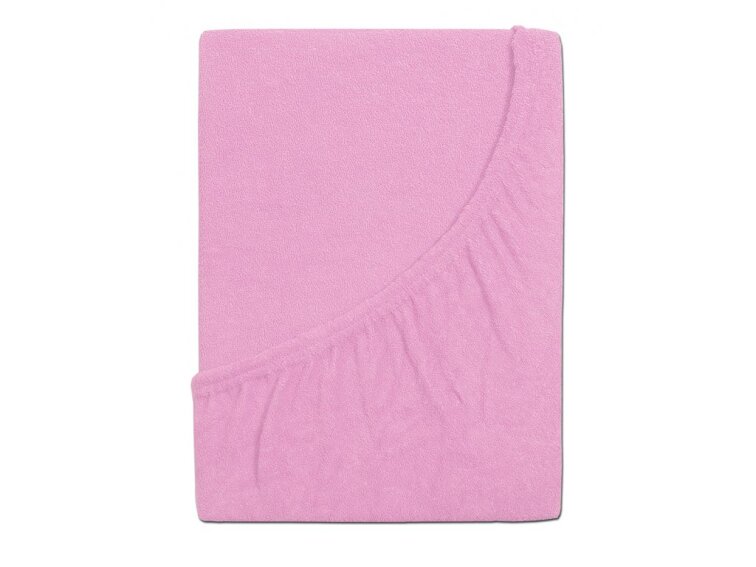 Prostěradlo FROTÉ dětské - Růžová