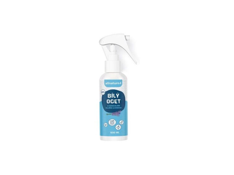 Allnature Bílý ocet 10% s vůní levandule - 500 ml v rozprašovači