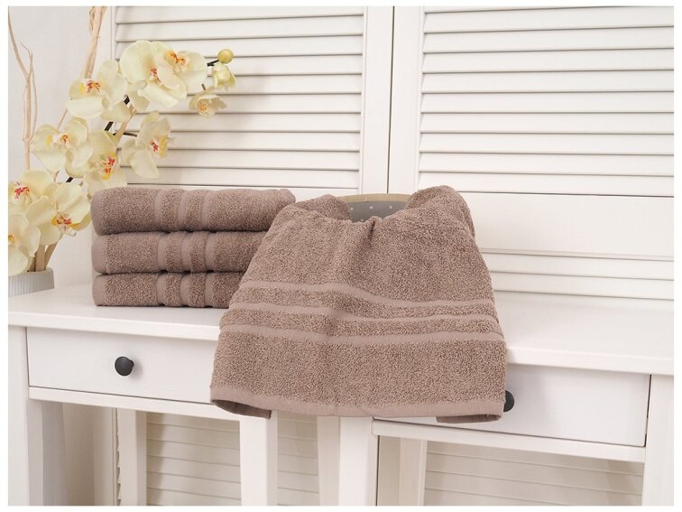 Bavlněný froté ručník Classic - Béžový