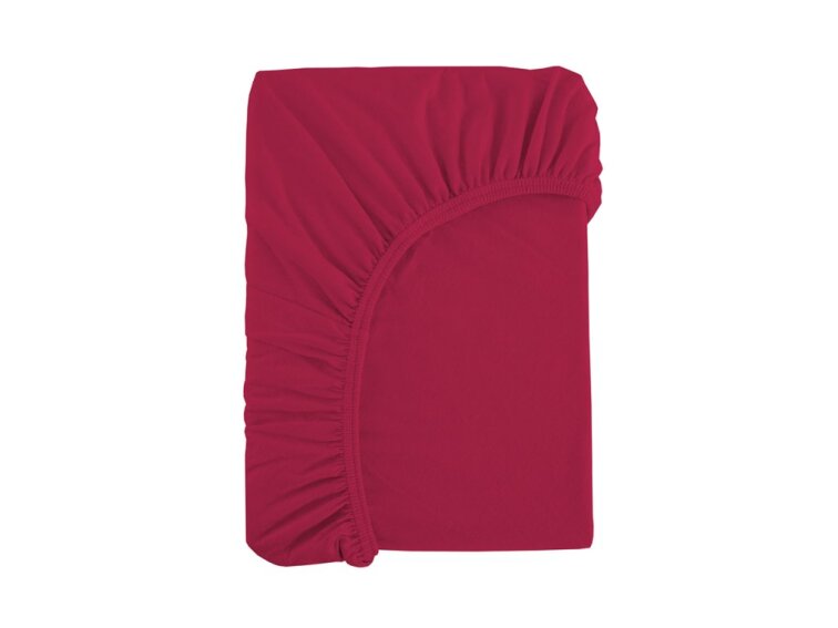 Prostěradlo Jersey bavlna IDEAL - Vínová