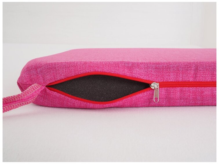 Sedák 40 x 40 cm se šňůrkami - Růžový