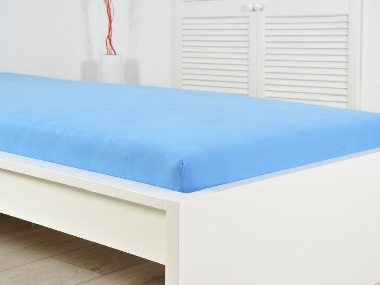 Prostěradlo JERSEY dětské - Nebeská modrá