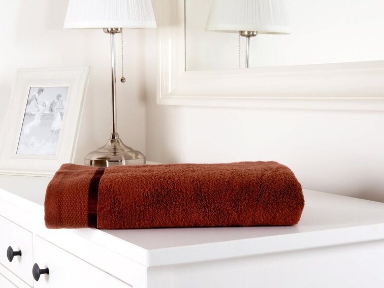 Osuška froté FLUFFY 70x140 - Hnědá