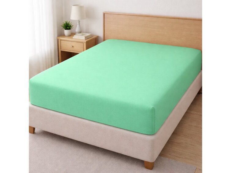 Prostěradlo Jersey VÝPRODEJ 180x200x35 Mentolové