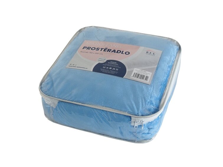 Mikroflanelové prostěradlo EXCLUSIVE - Modré