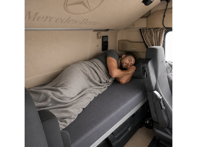 Prostěradlo pro MERCEDES ACTROS L procabim 2025 - X, spodní lůžko 70x190x14cm - antracit