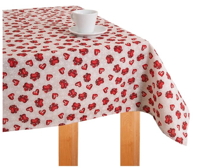 Ubrus DEKOTEX - Srdíčka