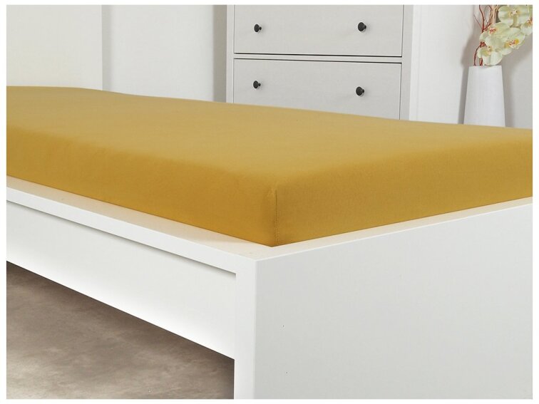 Prostěradlo JERSEY dětské - Hořčicová