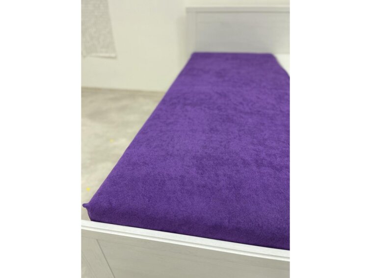 Prostěradlo Froté IDEAL - Tmavě fialová