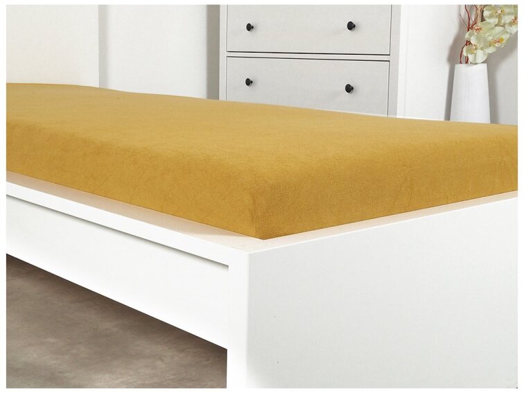 Prostěradlo FROTÉ dětské - Hořčicová