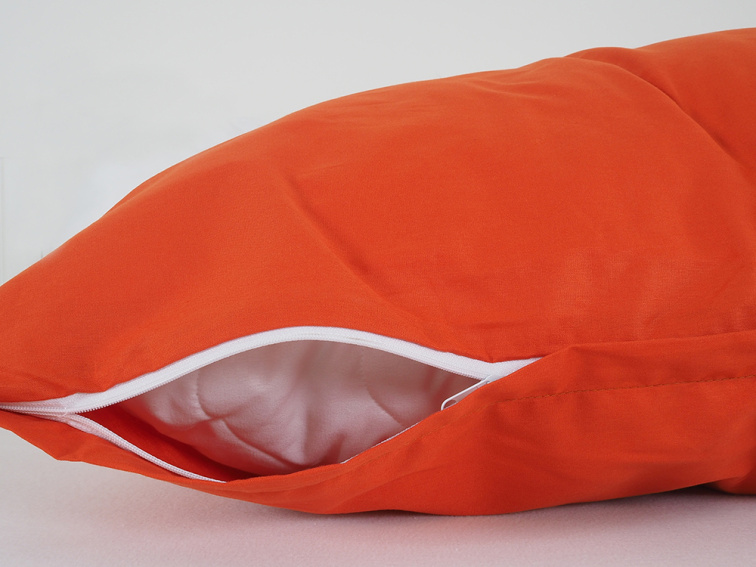 Povlečení BAVLNA Jednobarevné uzavírání ZIP - Cihlová