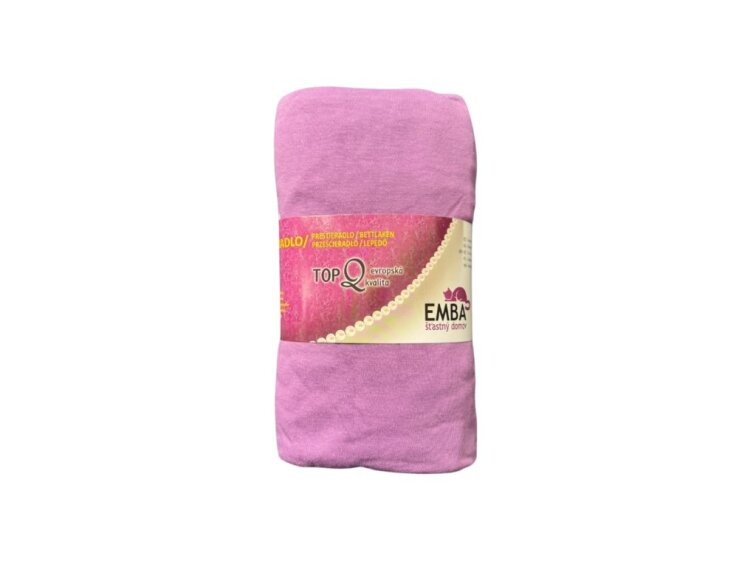 Prostěradlo Jersey VÝPRODEJ 90x200x35 Ostružinové