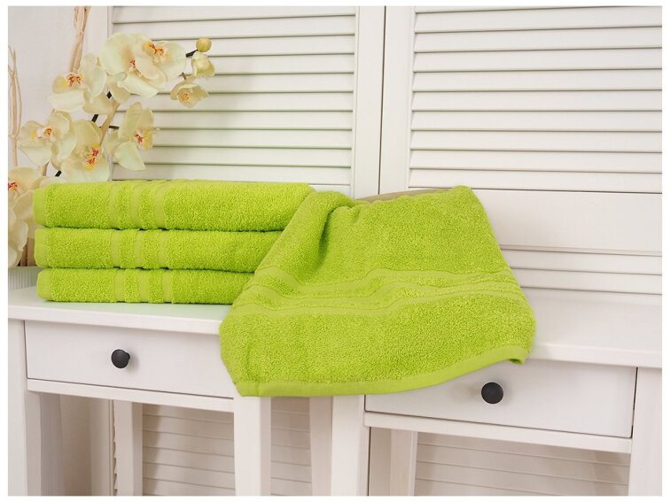 Bavlněný froté ručník Classic - Pistáciově zelený