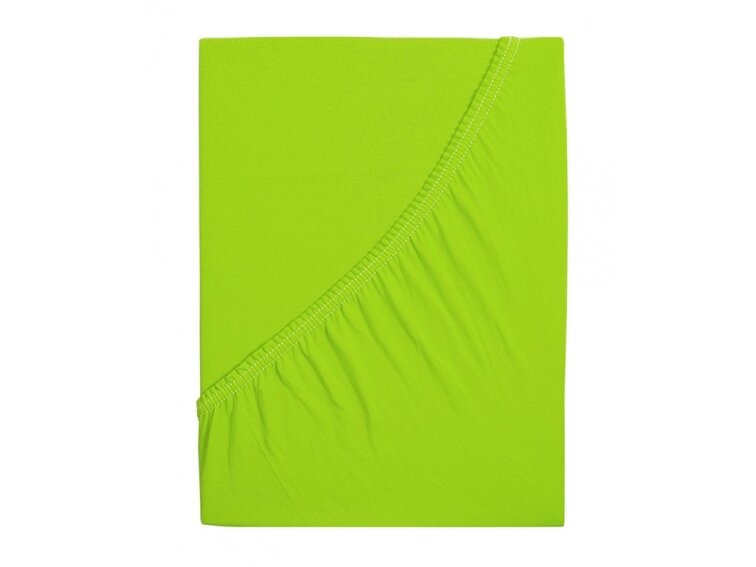Prostěradlo JERSEY dětské - Svítivá zelená