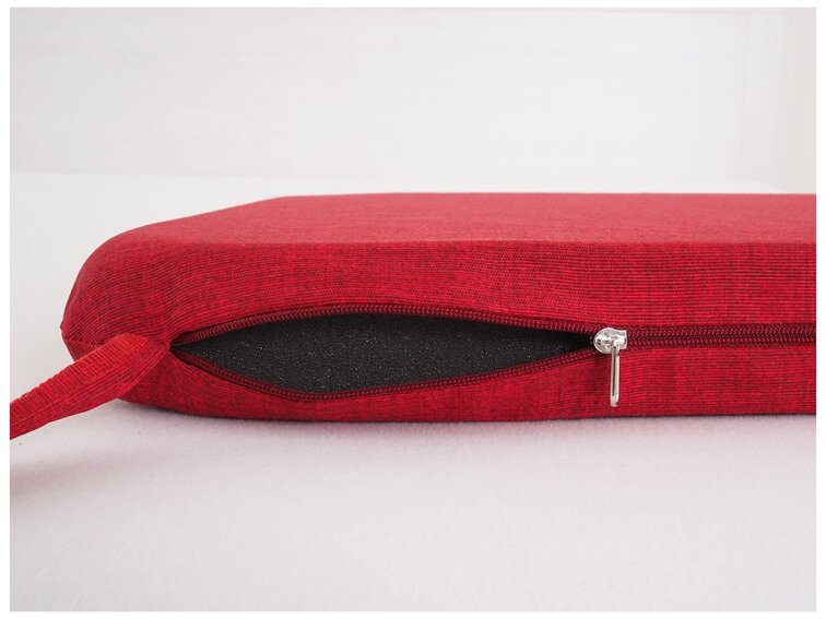 Sedák 40 x 40 cm se šňůrkami - Červený