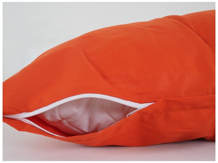 Povlak na visco polštář bavlna popelín 45x75 cm - cihlová