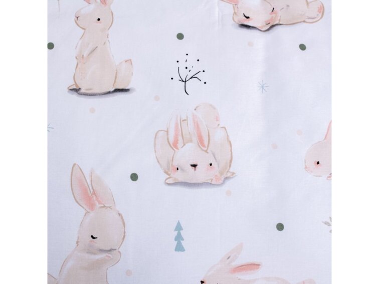 Povlečení Dětské do postýlky 100x135+40x60 - Králíčci