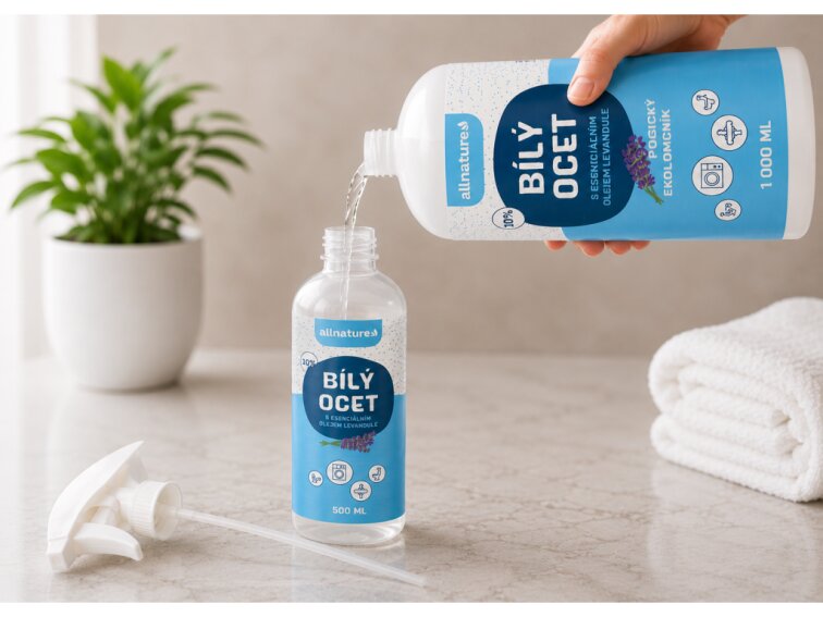 Allnature Bílý ocet 10% s vůní levandule - náhradní náplň