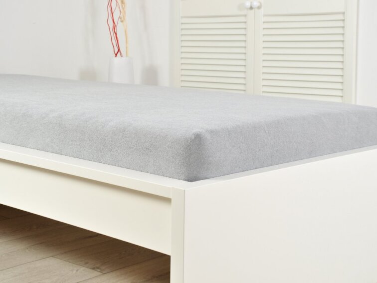 Prostěradlo FROTÉ dětské - Šedá