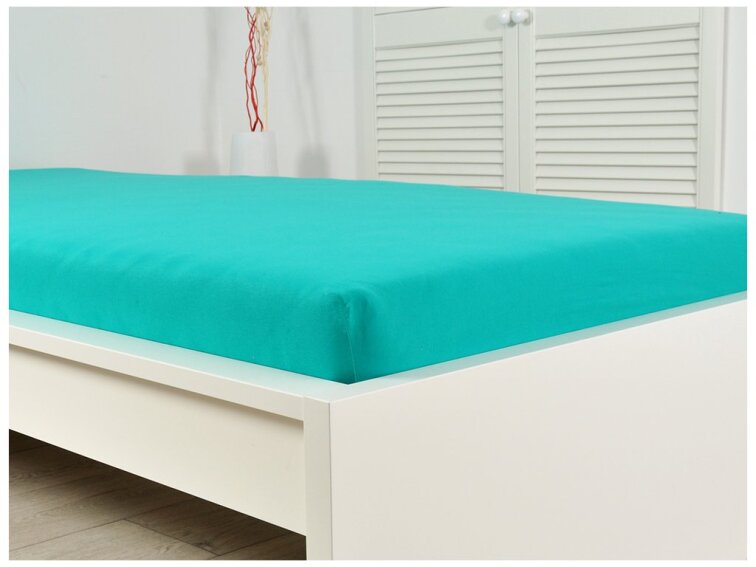 Prostěradlo JERSEY dětské - Zelený tyrkys