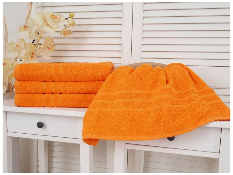 Bavlněná froté osuška 70x140 Classic - Oranžová