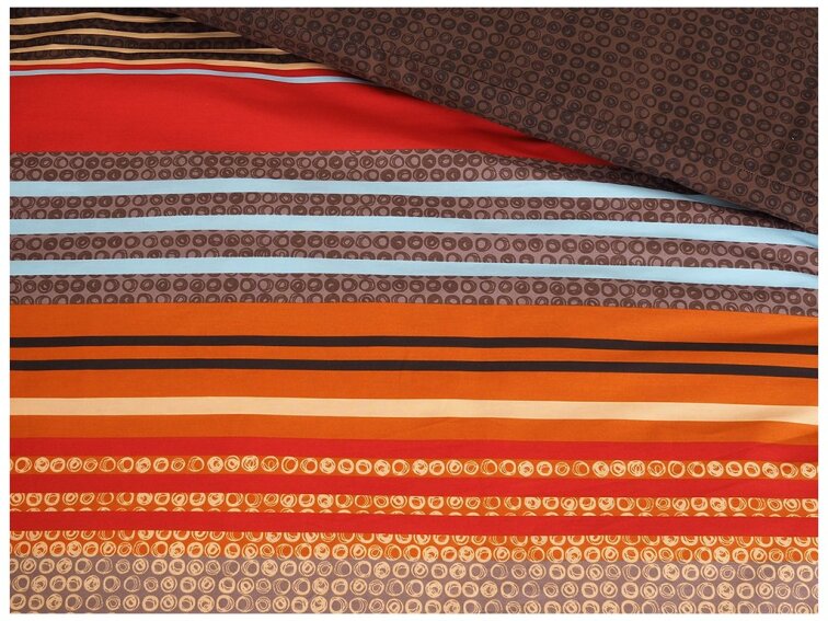 Bavlněný krepový potah na polštářek 40x40 - vzor Santiago