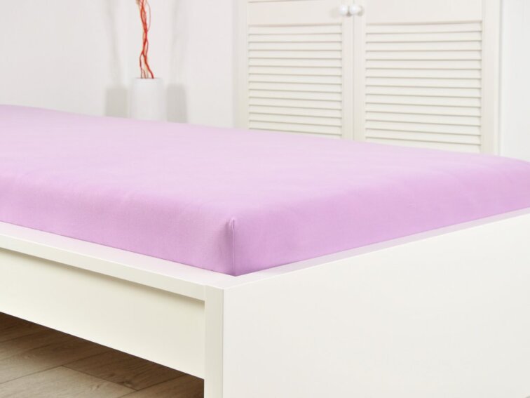 Prostěradlo JERSEY dětské - Fialová