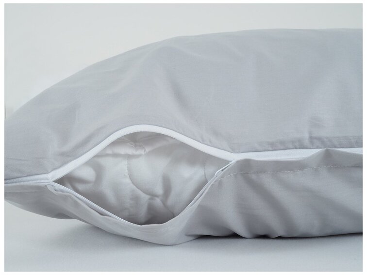 Povlak na visco polštář bavlna popelín 45x75 cm - šedá