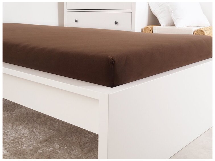Prostěradlo JERSEY dětské - Tmavá hnědá