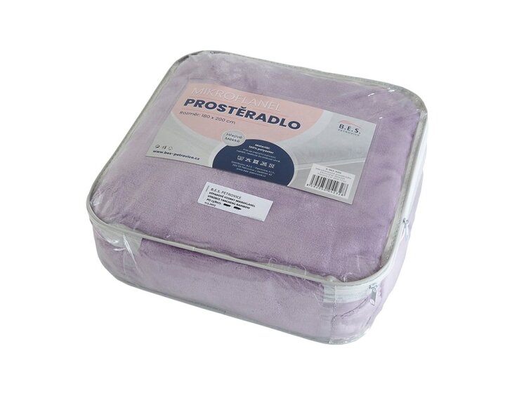Mikroflanelové prostěradlo EXCLUSIVE - Fialové