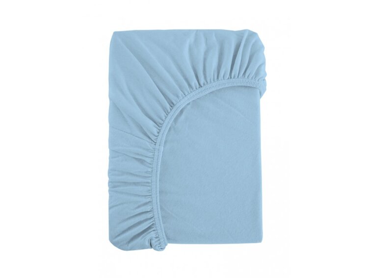 Prostěradlo Jersey bavlna IDEAL - Světlá modrá