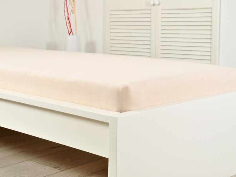 Prostěradlo FROTÉ dětské - Kávová