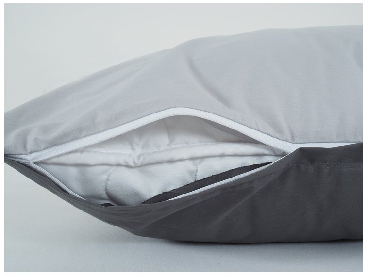 Povlečení BAVLNA Double face ZIP - Antracit/Šedá