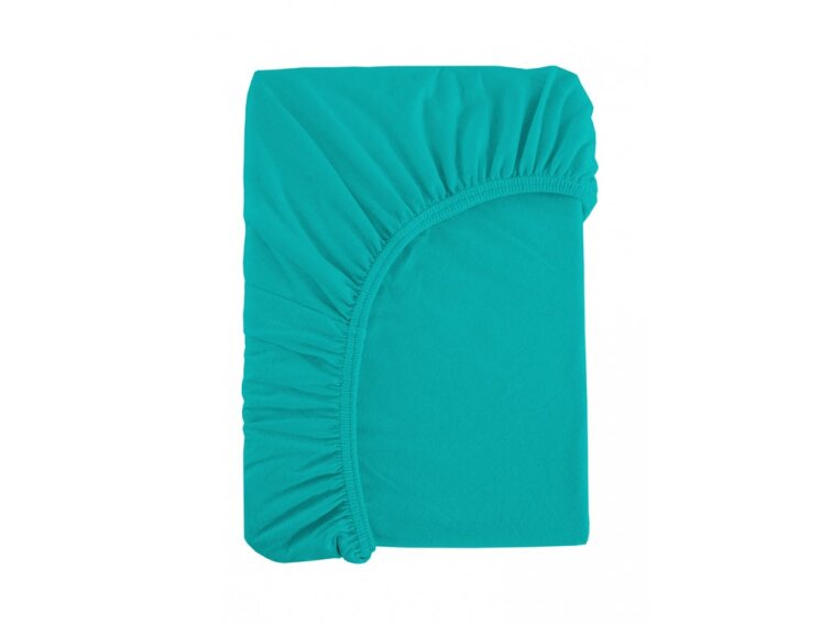 Prostěradlo Jersey bavlna IDEAL - Zelený tyrkys