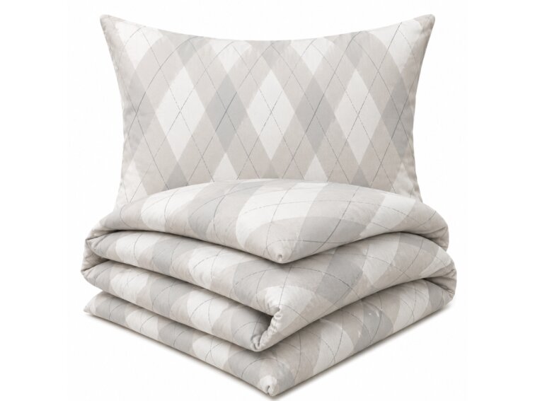 Povlečení KREP 140x200 TOP CLASS - Silver Aria