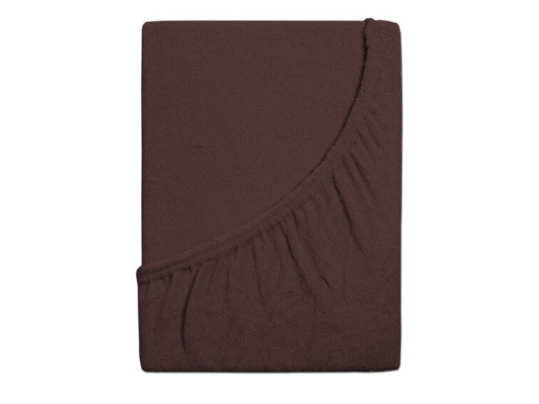 Prostěradlo FROTÉ dětské - Tmavá hnědá