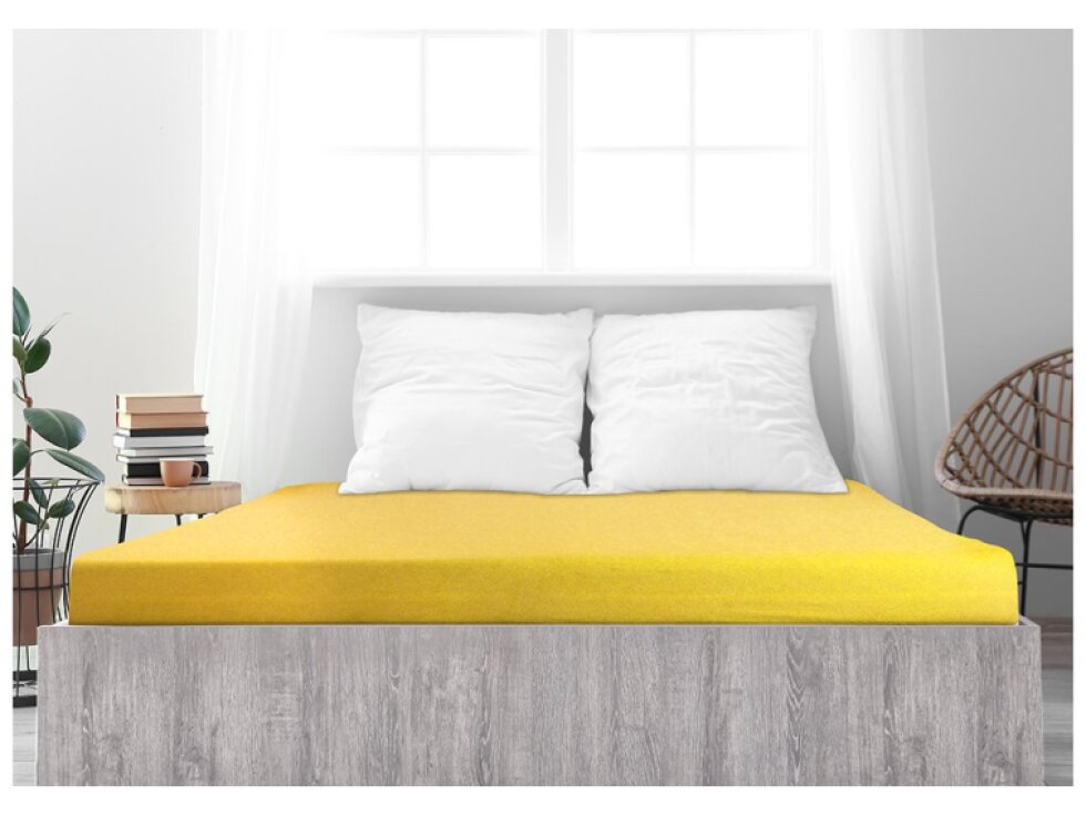 Prostěradlo Froté PERFECT - Žlutá