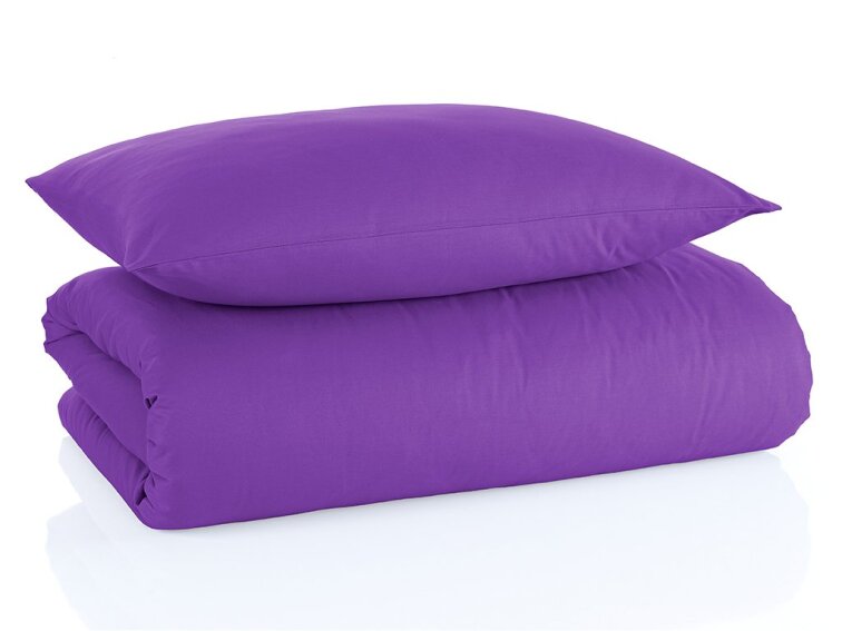 Bavlněné jednobarevné povlečení 140x200+70x90 - Color Fialové