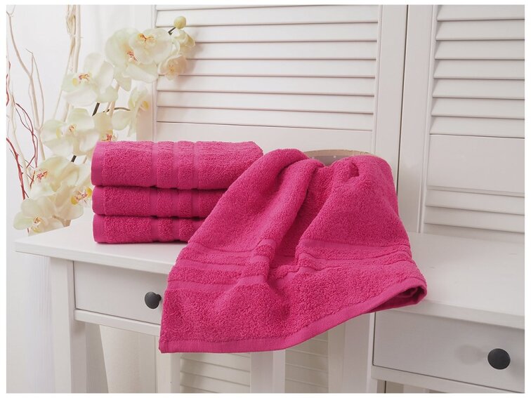 Bavlněný froté ručník Classic - Purpurový