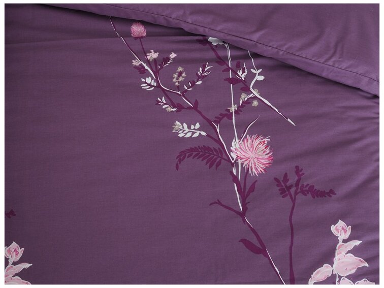 Potah na polštář z krepu 70x90 - Fiori Viola