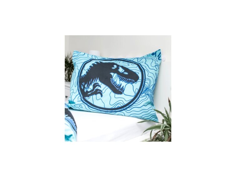 Bavlněné povlečení 140x200 + 70x90 cm - Jurský svět svíticí